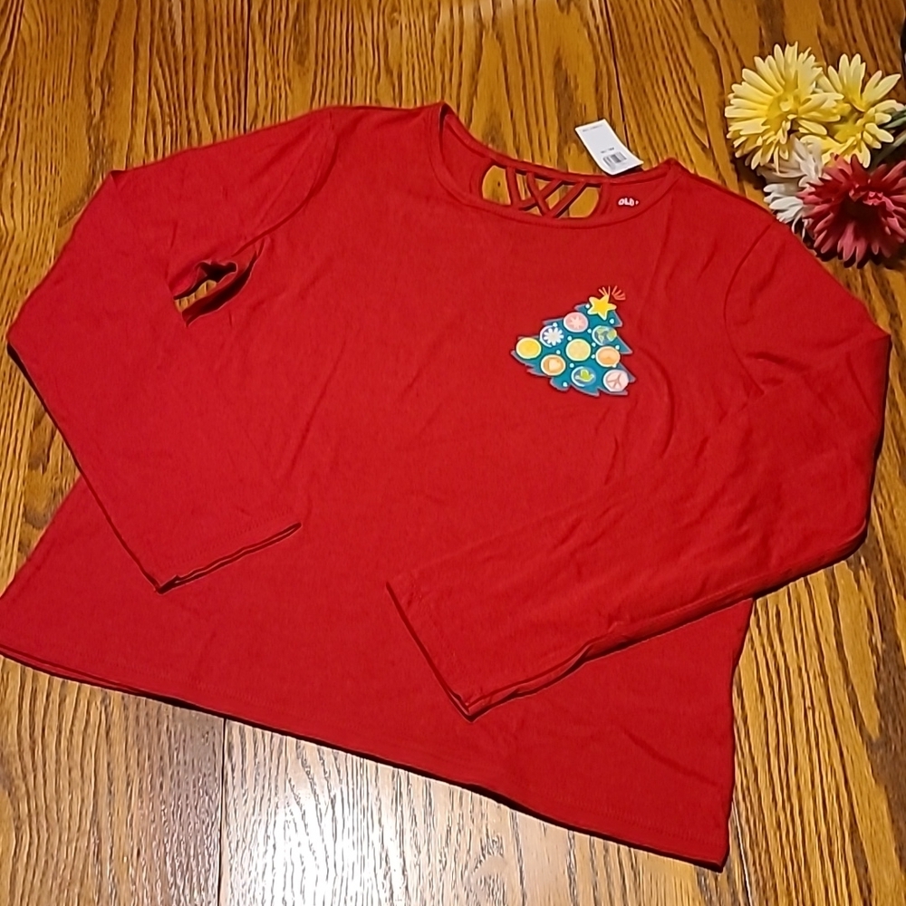 NWT Old Navy Christmas Tree Holiday Top
